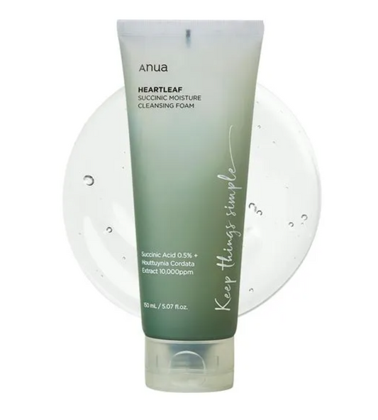 Anua - Heartleaf Succinic Moisture Cleansing Foam